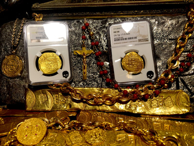 Mexico  8 Escudos  1715  "Full 4 Digit Date of the Fleet"  NGC 58 25