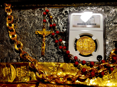 Peru 8 Escudos 1713/2 "1715 Plate Fleet Shipwreck" NGC 58 Pirate Gold Coins 15