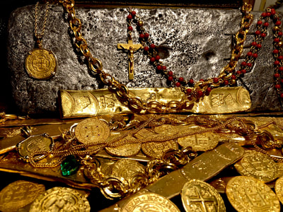 Red Coral & Gold Rosary from '1715 Plate Fleet Shipwreck' 39