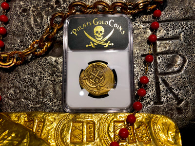 Mexico 8 Escudos 1714-32 "Likely 1715 Plate Fleet Shipwreck" NGC 45 7