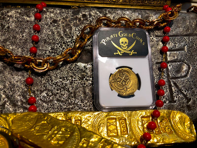 Mexico 8 Escudos 1714-32 "Likely 1715 Plate Fleet Shipwreck" NGC 45 12