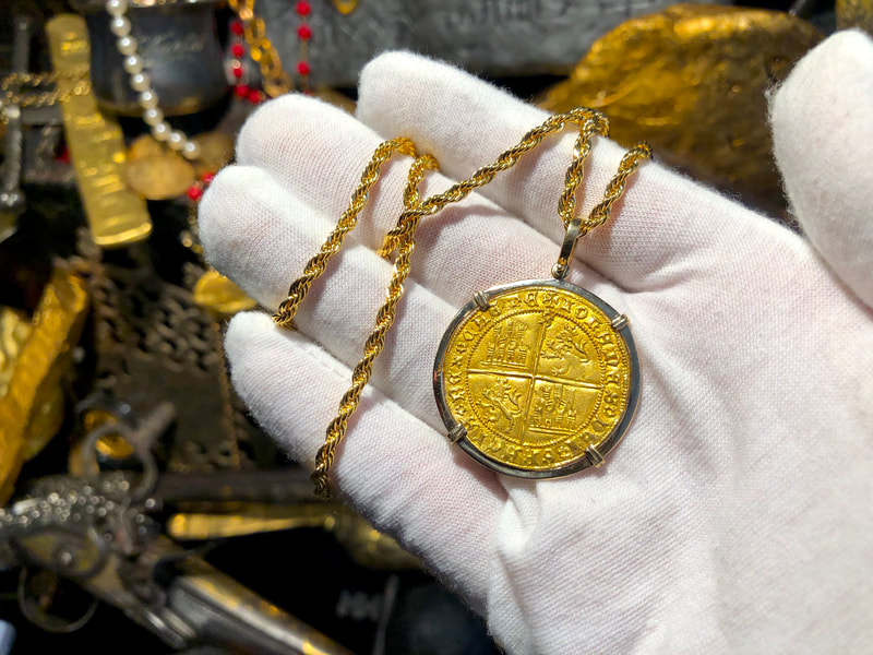 Spain 1406 Dobla "Cross of Jerusalem" Pendant 2