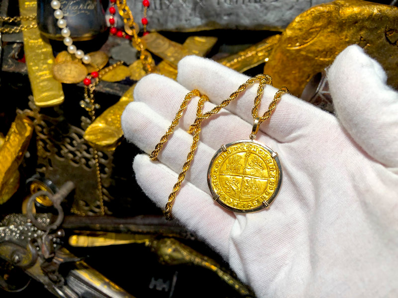 Spain 1406 Dobla "Cross of Jerusalem" Pendant 7