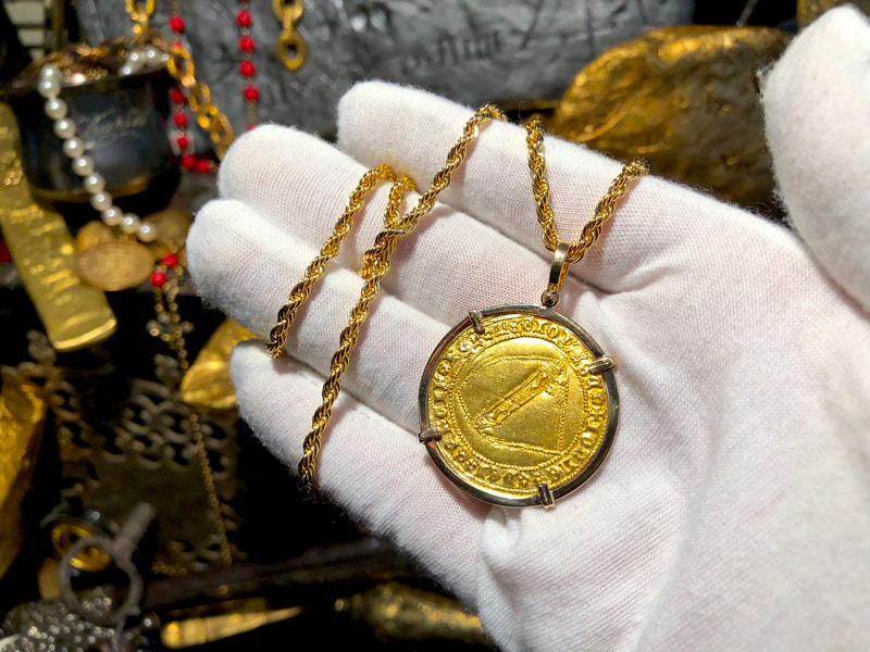 Spain 1406 Dobla "Cross of Jerusalem" Pendant 15