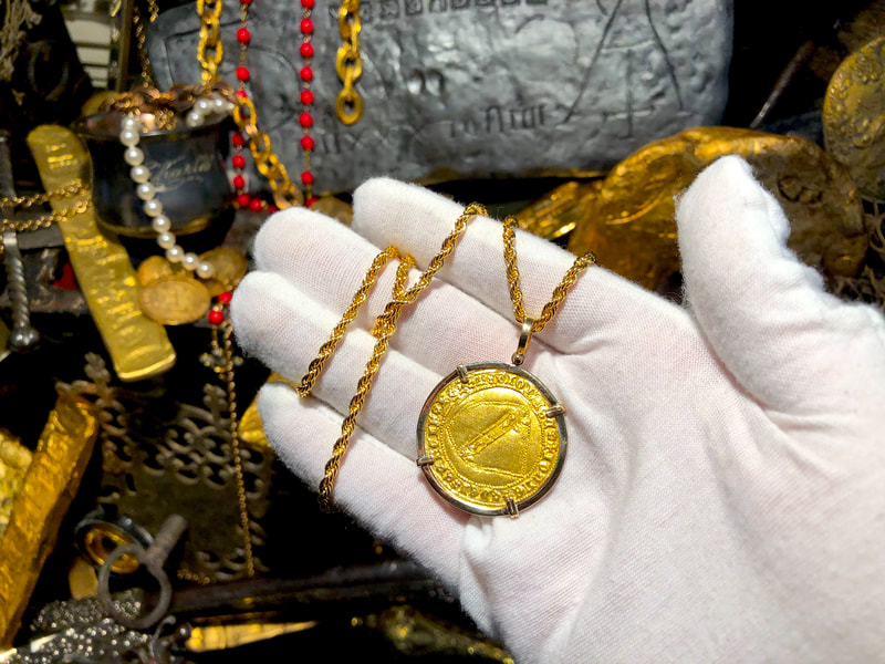 Spain 1406 Dobla "Cross of Jerusalem" Pendant 6