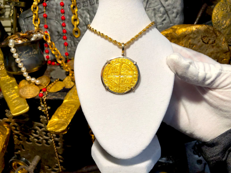 Spain 1406 Dobla "Cross of Jerusalem" Pendant 14