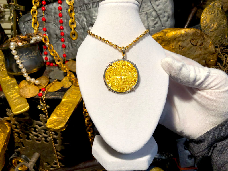 Spain 1406 Dobla "Cross of Jerusalem" Pendant 5