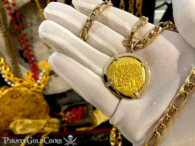 Mexico 4 Escudos 1711 "from the 1715 Fleet Shipwreck" Treasure Jewelry 8