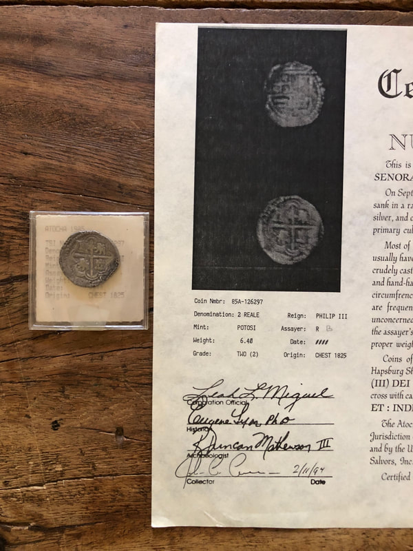 Bolivia 4 Reales Philip III from Atocha 1622 Shipwreck 3