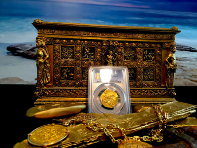 Spain  4 Escudos  1598-65  "Brute Style"  PCGS 45 4