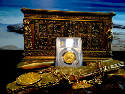 Spain  4 Escudos  1598-65  "Brute Style"  PCGS 45 5