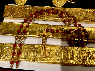 Red Coral & Gold Rosary from '1715 Plate Fleet Shipwreck' 10