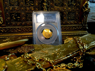 Spain  2 Escudos  "Brute Style"  NGC 40 4