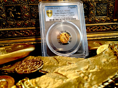 India  1100-1327  "Elephant Pagoda - Gangas of Talakad"  PCGS 62 3