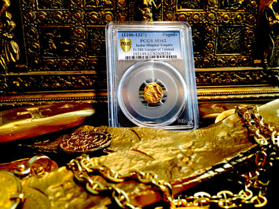 India  1100-1327  "Elephant Pagoda - Gangas of Talakad"  PCGS 62 7