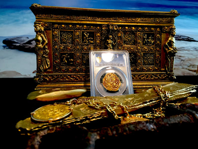 Spain  4 Escudos  1689 "Dated!"  PCGS 50 3