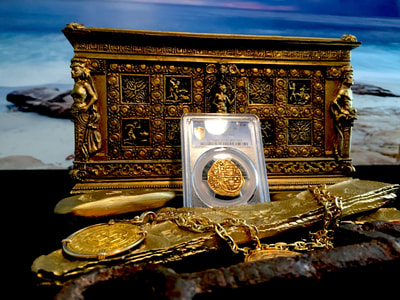 Spain  4 Escudos  1689 "Dated!"  PCGS 50 7