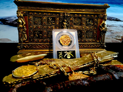 Spain  4 Escudos  1689 "Dated!"  PCGS 50 9