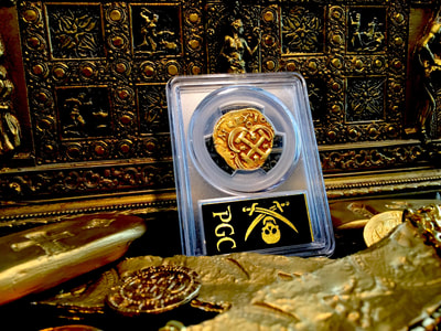 Spain  4 Escudos  1689 "Dated!"  PCGS 50 5