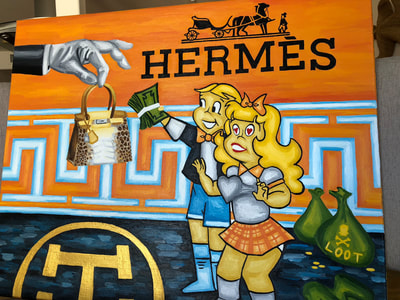 Treasure Paintings by JR Bissell  "The Michael Coste Hermes Painting" 8