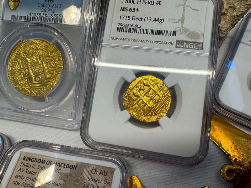 Peru 4 Escudos 1700 "1715 Fleet Shipwreck" NGC 63+ 26