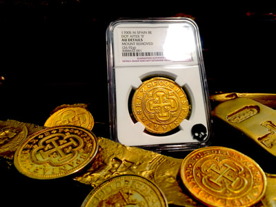 Spain  8 Escudos  1700  "Charles II"  NGC AU 2