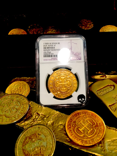 Spain  8 Escudos  1700  "Charles II"  NGC AU 4