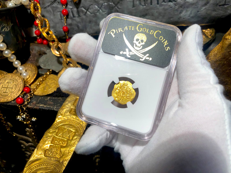 Mexico 1 Escudo 1679-98 "Jeweled Cross- 1715 Fleet Wreck" NGC 63 10