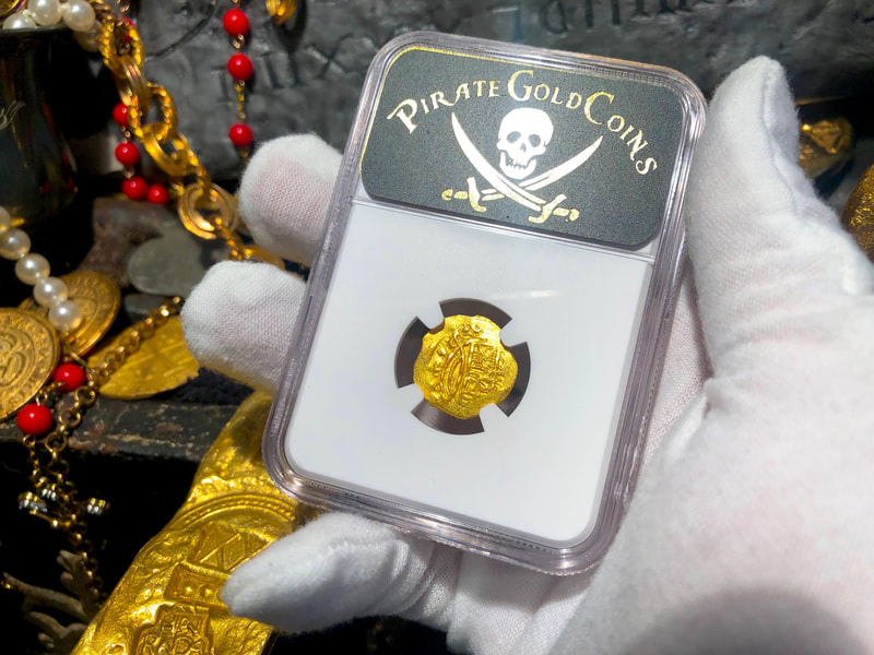 Mexico 1 Escudo 1679-98 "Jeweled Cross- 1715 Fleet Wreck" NGC 63 11