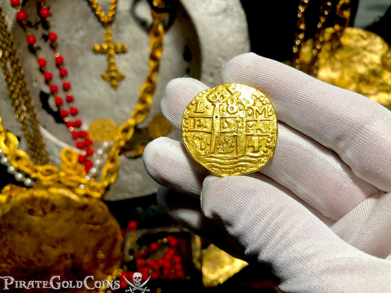 Peru 8 Escudos 1724 "Contemporary Reproduction" RAW Solid Gold 6