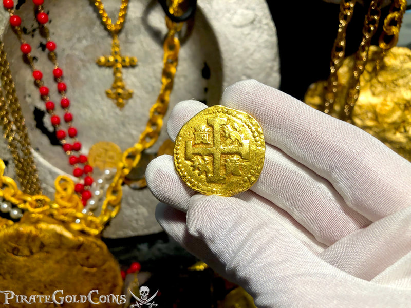 Peru 8 Escudos 1724 "Contemporary Reproduction" RAW Solid Gold 8