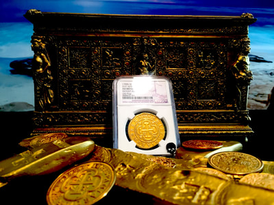 Spain  8 Escudos  1700  "Charles II"  NGC AU 5