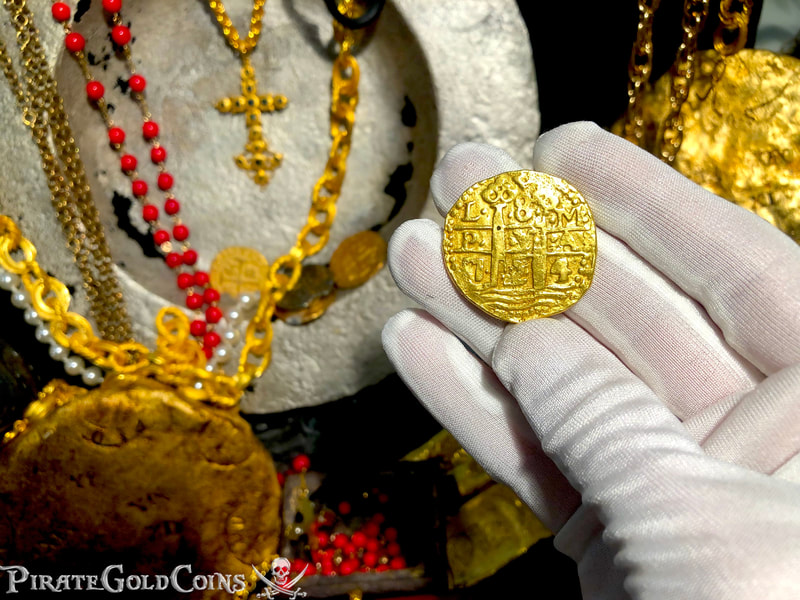 Peru 8 Escudos 1724 "Contemporary Reproduction" RAW Solid Gold 11