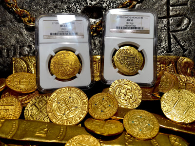 Mexico 8 Escudos 1720/19 "Only 1 Known"  NGC53  Pirate Gold Coins 7