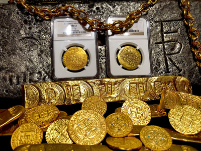 Mexico 8 Escudos 1720/19 "Only 1 Known"  NGC53  Pirate Gold Coins 6