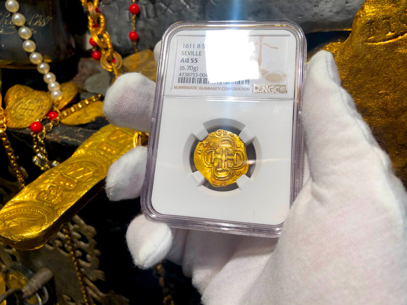 Spain 2 Escudos 1611 "Dated" NGC 55 4