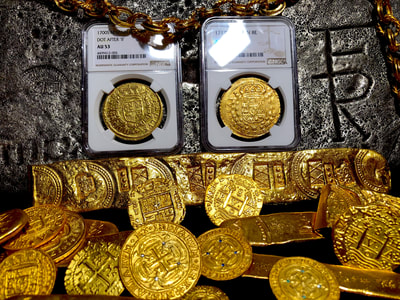 Spain 8 Escudos 1717 "Exceptionally Bold Date" NGC 58 16