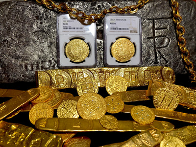 Spain 8 Escudos 1717 "Exceptionally Bold Date" NGC 58 4