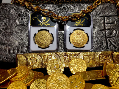 Spain 8 Escudos 1717 "Exceptionally Bold Date" NGC 58 7