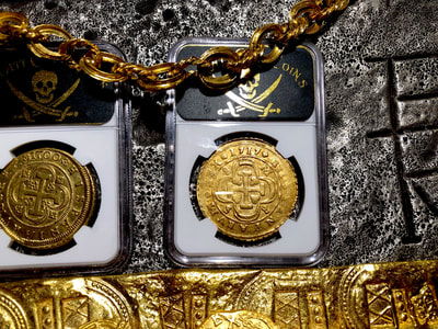 Spain 8 Escudos 1717 "Exceptionally Bold Date" NGC 58 13