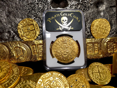 Spain 8 Escudos 1717 "Exceptionally Bold Date" NGC 58 14