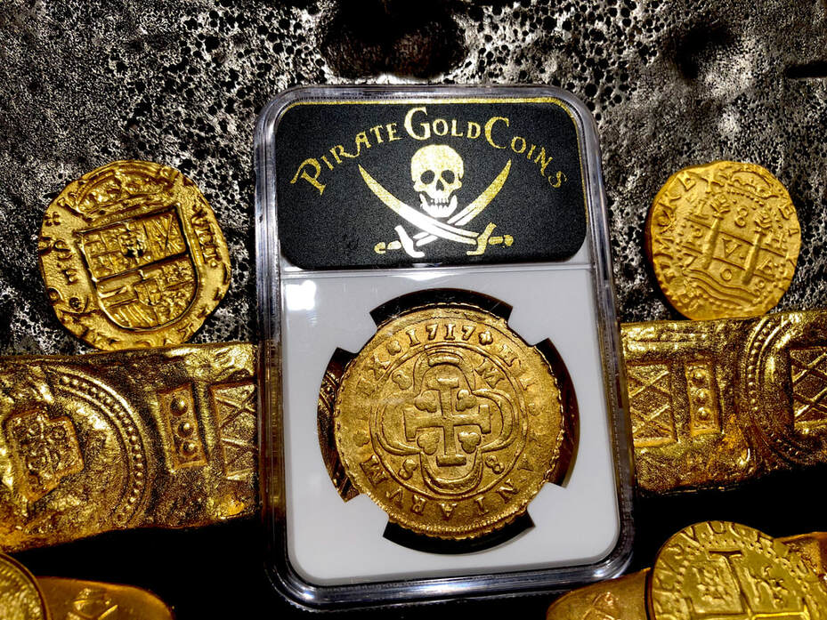 Spain 8 Escudos 1717 "Exceptionally Bold Date" NGC 58