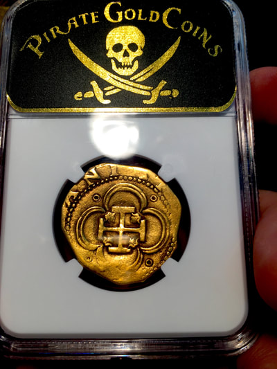 Spain  4 Escudos  "Excellent Toning"  1556-98  NGC 35 8