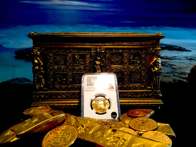 Spain  4 Escudos  1556-98  "Great Toning!"  NGC 40 2