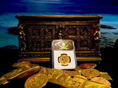 Spain  4 Escudos  1556-98  "Great Toning!"  NGC 40 9