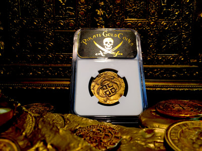 Spain  4 Escudos  1556-98  "Great Toning!"  NGC 40 11