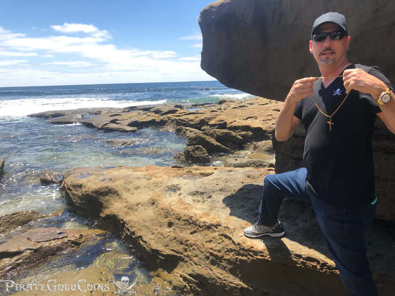 Gold Filigree Cross/ Crucifix & Olive Blossom Chain from 1715 Fleet Shipwreck 20