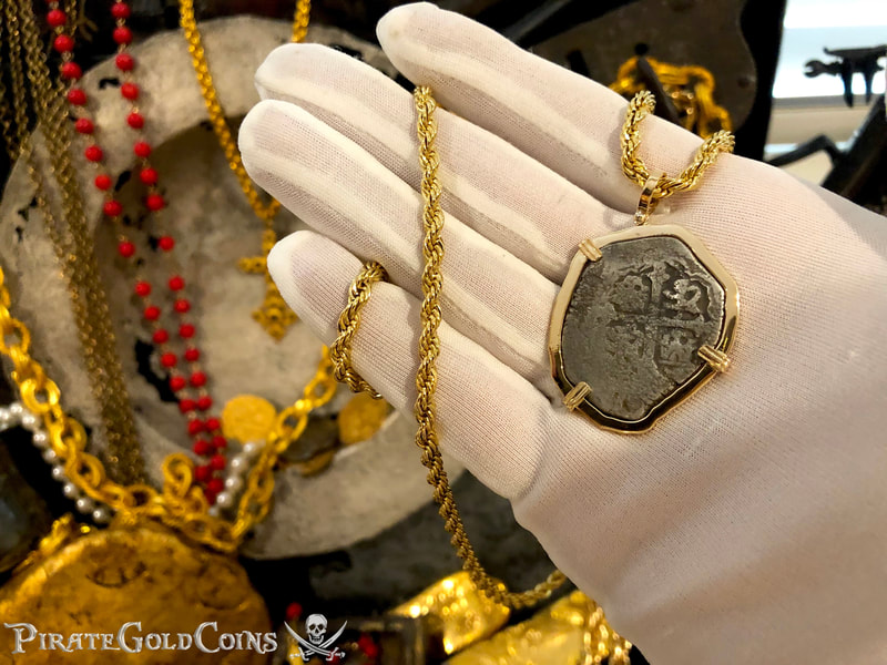 Mexico 4 Reales 1708 "Full 4 Digit Date" 18kt Gold Bezel 10