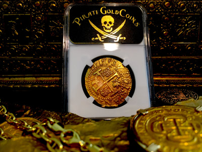 Peru  8 Escudos  1708  "1715 Plate Fleet"  NGC 61 15