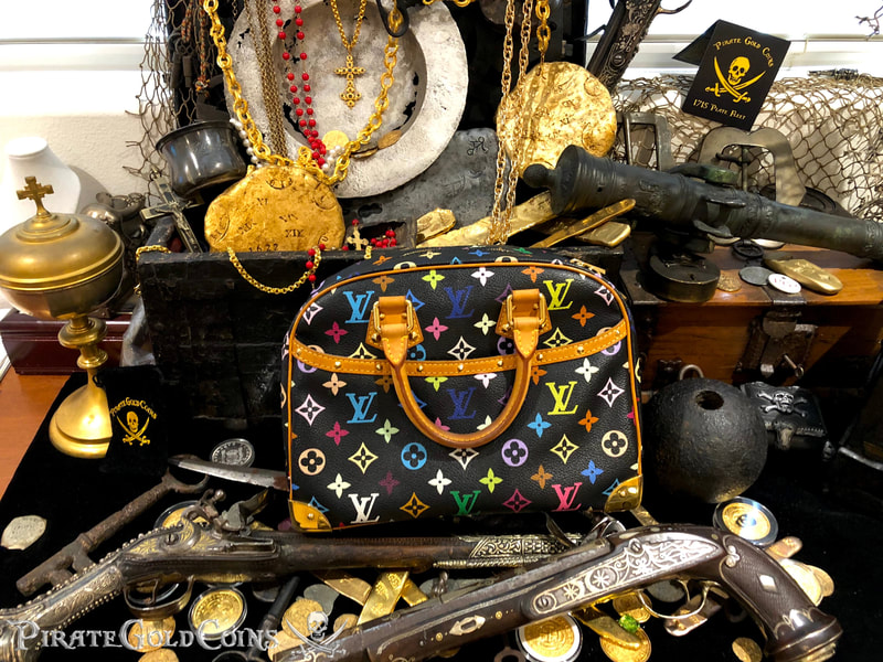Louis Vuitton Takashi Murakami Trouville Hand Bag Black Monogram Purse 12
